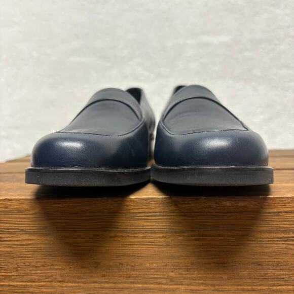 Rockport Total Motion Leather Slim Slip On Loafer Navy Blue Womens Size 7M - Picture 5 of 9